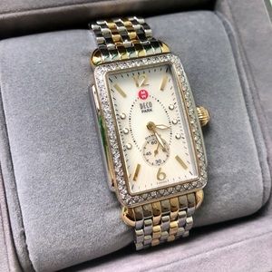 Authentic Duo Tone Mother Of Pearl Michele Watch